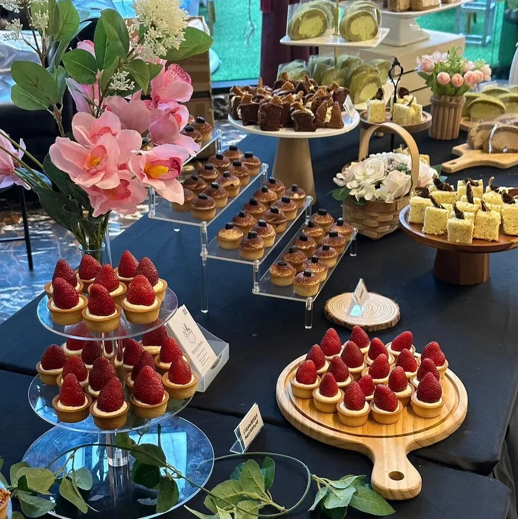 Stand dessert The Tasty Food avec toppings gourmands